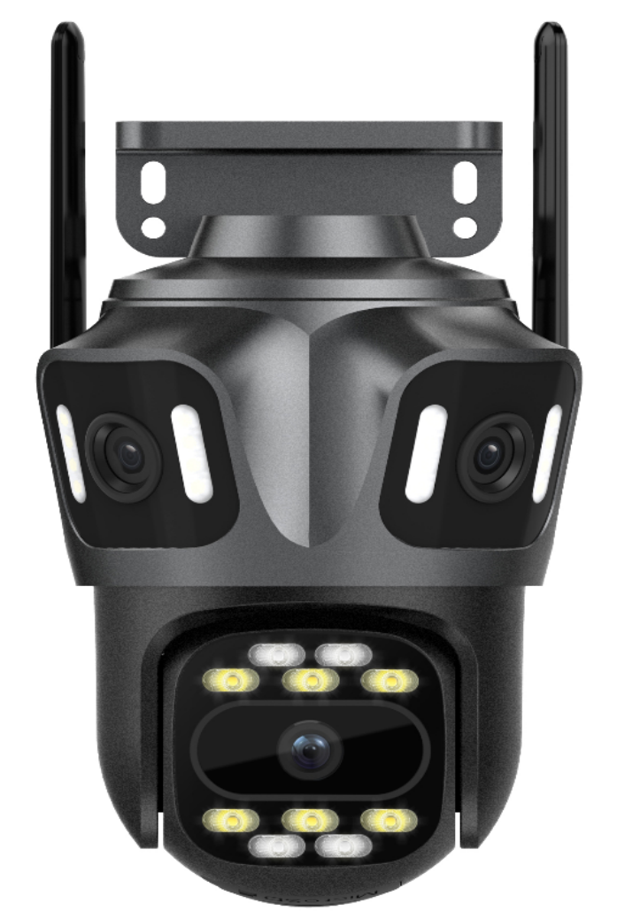 6K Triple Lens CCTV Camera IP PTZ Wireless Wifi Outdoor Home Security Cam