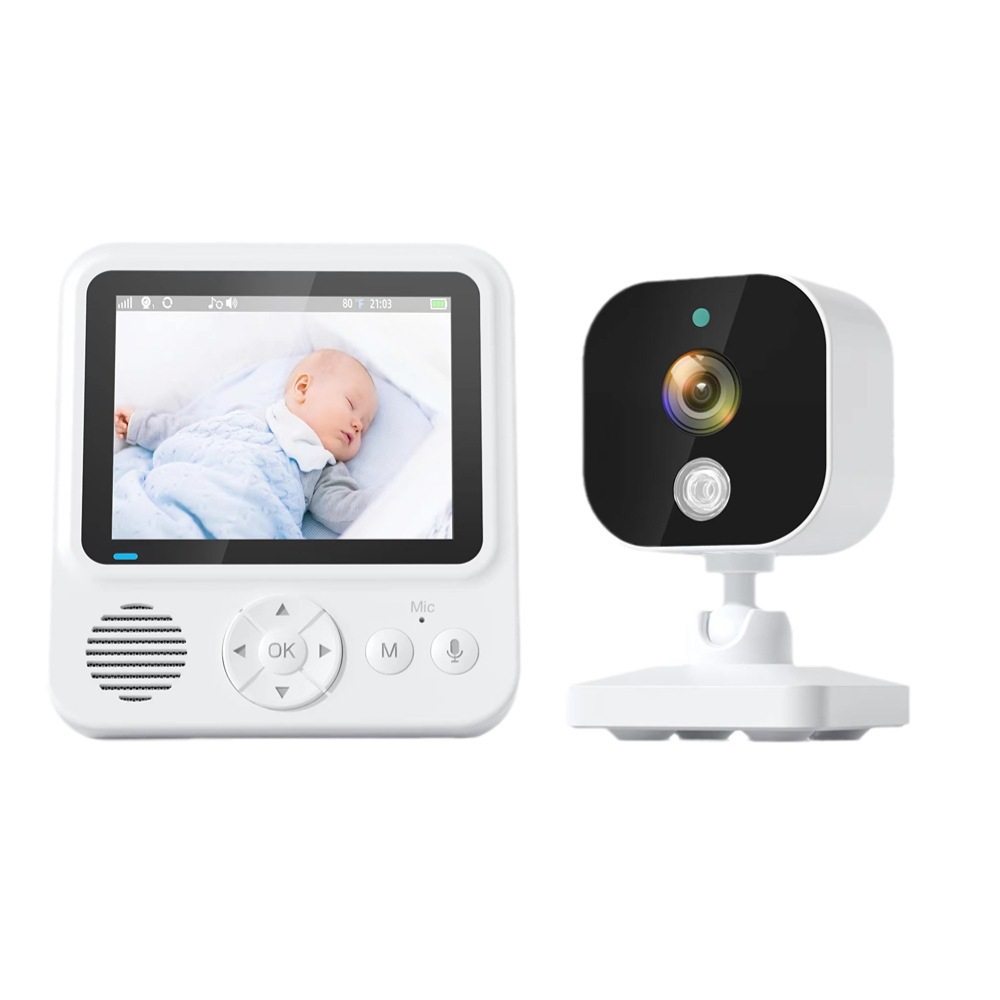 Baby Monitor Feeding Timing Bidirectional Voice Temperature Monitoring Music Soothing Lullaby Baby Monitor