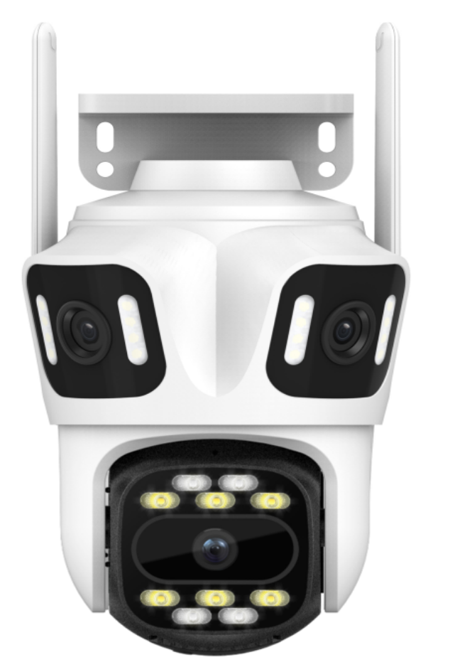 6K Triple Lens CCTV Camera IP PTZ Wireless Wifi Outdoor Home Security Cam