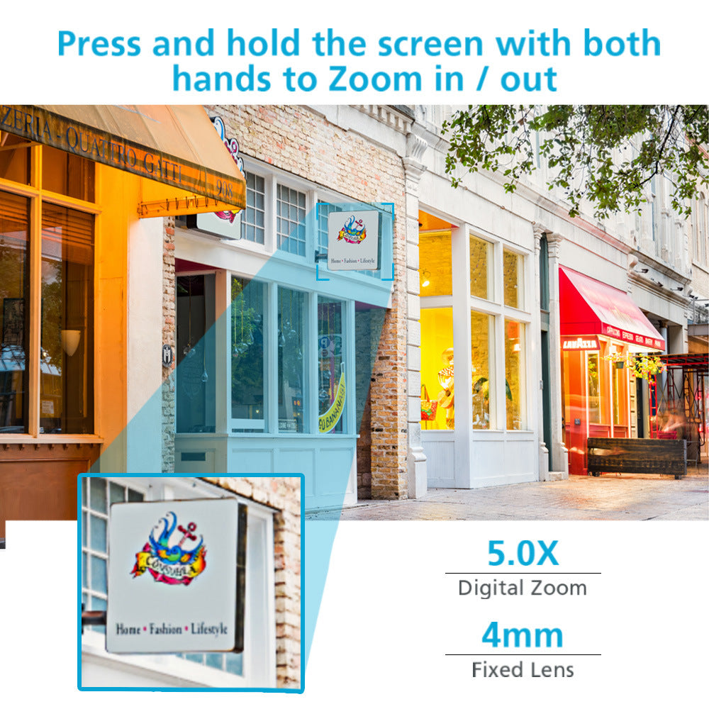 ICSEE dual lens wireless WiFi monitoring camera, high-definition full-color night vision, mobile phone remote outdoor monitor