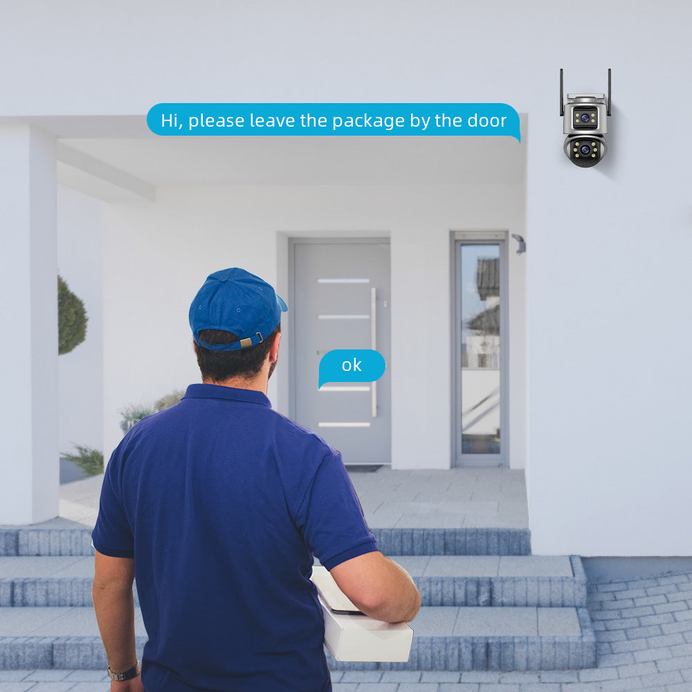 Super look at ICSee binocular gun ball linkage wireless wifi monitoring ball machine outdoor network camera