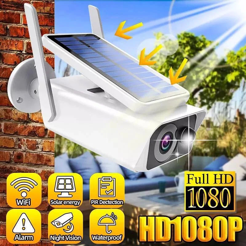 Outdoor 1080P HD Solar Power Security Camera Wireless WiFi IP Night Vision Cam