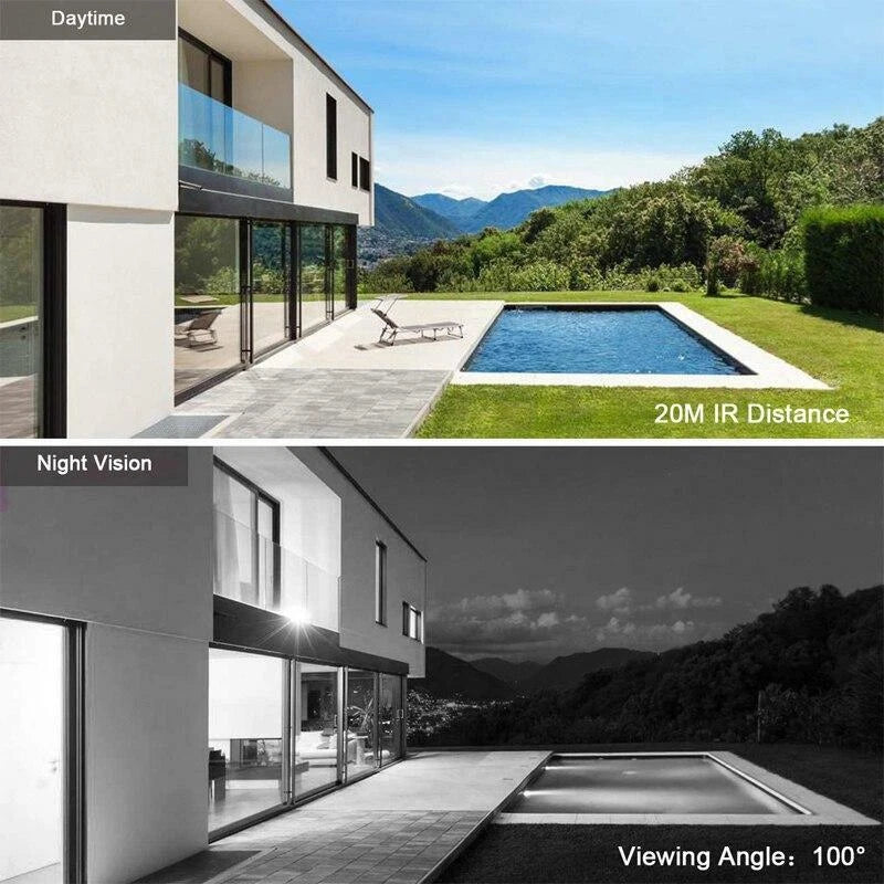 Outdoor 1080P HD Solar Power Security Camera Wireless WiFi IP Night Vision Cam